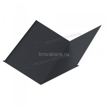 МеталлПрофиль Планка ендовы нижняя 298х298х2000 NormanMP (Полиэстер-01-7024-0.5) /1 шт/