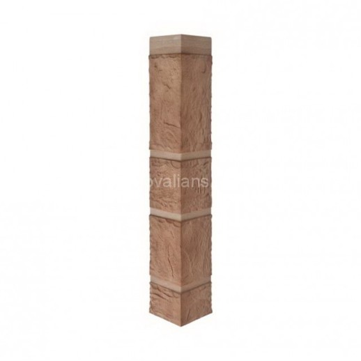 Угол наружный Камень РАКУШЕЧНИК  (0,470м х 0,110м х0,025м) Альта Профиль 10шт/уп