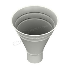 Воронка водосборная МЕТАЛЛ ПРОФИЛЬ Foramina PUR 125/100 RAL 9010, белый