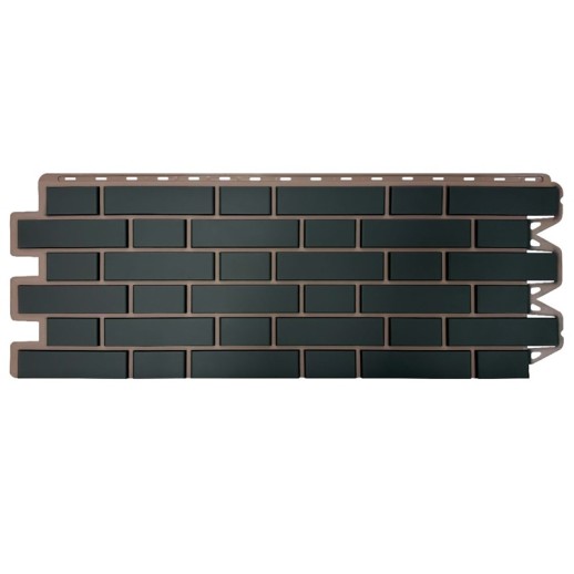 Панель Клинкерный Кирпич ГРАФИТ Альта-Профиль (1,220 *0,440м*0,017) 0,48м2 10шт/уп