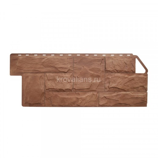 Панель Гранит ЭКО терракотовый (1,13м х 0,474 м) Альта Профиль 10шт/уп