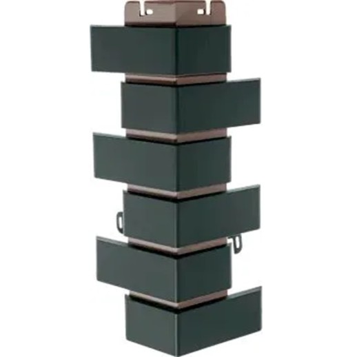 Угол наружный Клинкерный Кирпич ГРАФИТ (0,450м х 0,160м х 0,31м) Альта Профиль 10/уп