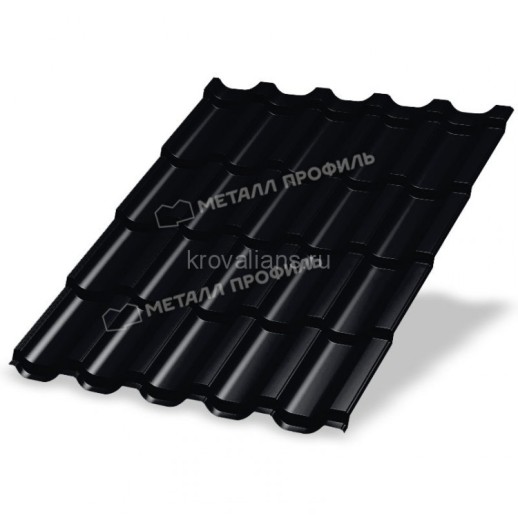 Металлочерепица МеталлПрофиль Трамонтана-XL (PURMAN-20-9005-0.5) /1 кв.м/