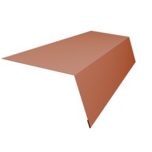 Планка карнизная 100х65 0,5 Satin с пленкой RAL 8004 терракота (2м)