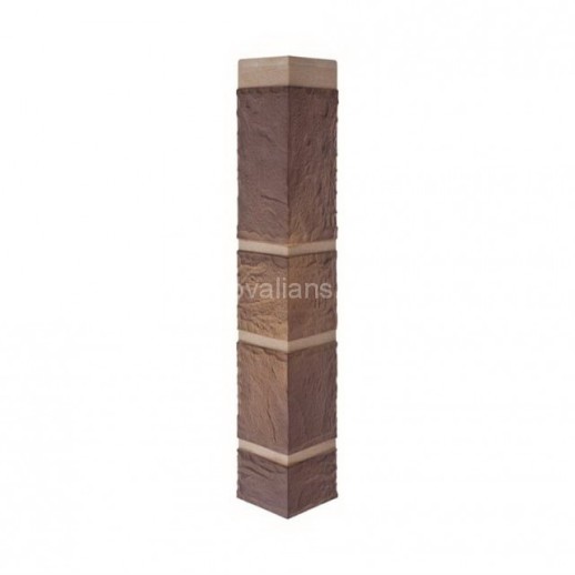 Природный Камень СЛАНЕЦ наружный Угол (0,469м х 0,104м х0,025м) 0,741кв.м./уп. Альта Профиль