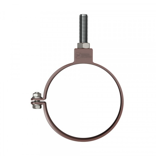 ТехноНИКОЛЬ 125/82 Хомут трубы Универсальный ПВХ L=180мм, Коричневый