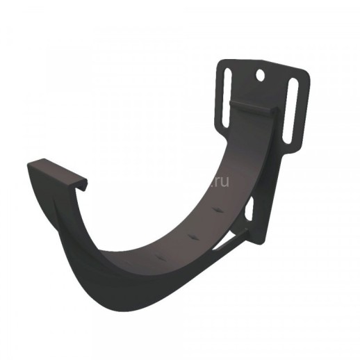 GL Standart 120/87 Кронштейн желоба slider ПВХ Grand Line графит (RAL 7024) (100 шт./уп.)