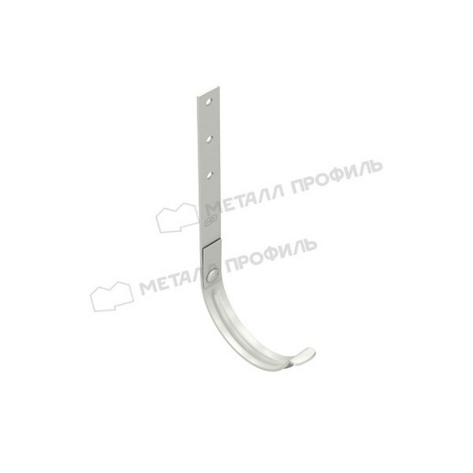 Держатель желоба  длинный МЕТАЛЛ ПРОФИЛЬ Foramina PUR 125/100 RAL 9010, белый