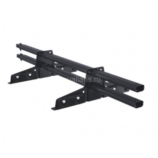 Снегозадержатель трубчатый Borge 1м, 2 опоры, для фальцевой кровли, серый графит (RAL 7024)