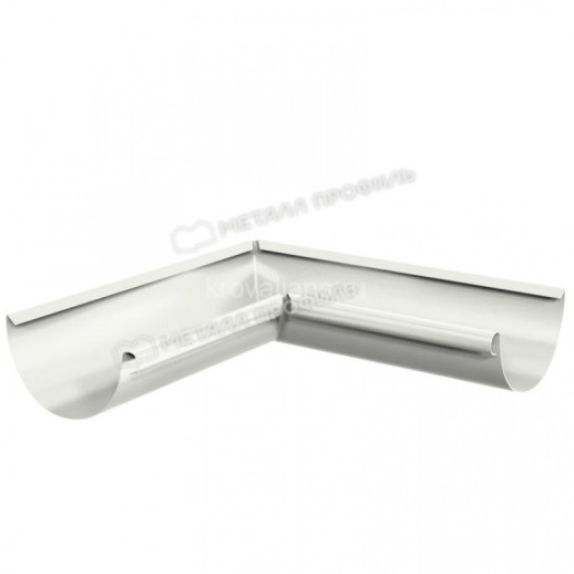 МП GS lite Угол желоба внутренний, RAL 9003, белый D125х90