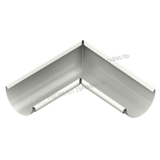 Угол желоба внутренний МЕТАЛЛ ПРОФИЛЬ GS lite D125х90 градусов Ral 9003