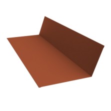 Планка примыкания 150х250 0,5 Satin с пленкой RAL 8004 терракота (2м)