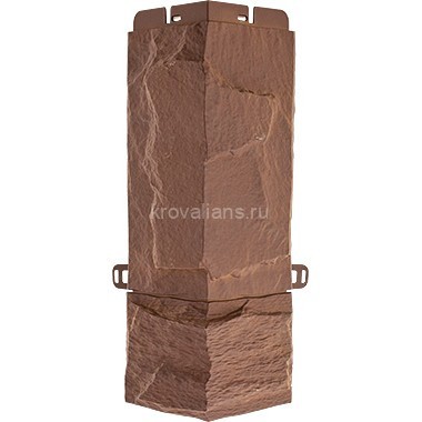 Угол наружный Гранит ЭКО терракотовый  (0,47м х 0,16м) Альта Профиль 10шт/уп