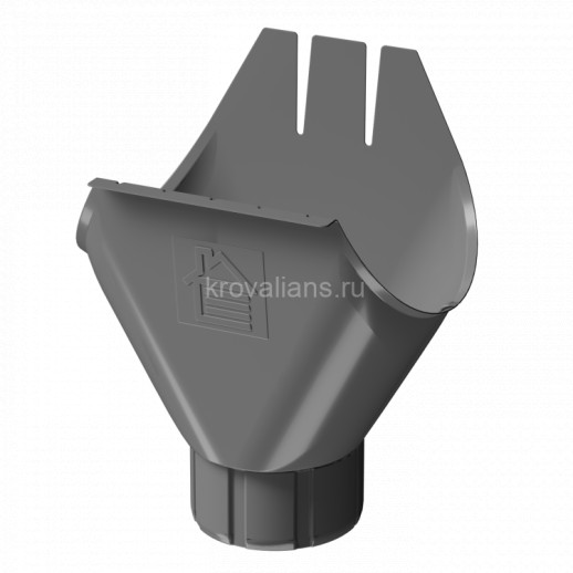 Docke STAL PREMIUM 125/90 мм Воронка Графит RAL7024 18шт/упак