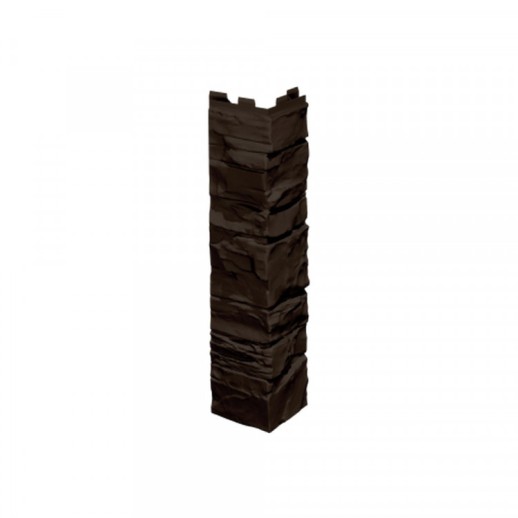 ТехноНИКОЛЬ, Угол наружный ОПТИМА, Камень, темно-коричневый 4шт/упак