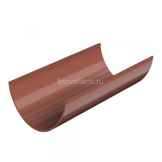 ТехноНИКОЛЬ 125/82 Желоб, красный (3м) глянец