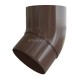 ЭЛИТ Колено трубы 45°, коричневый