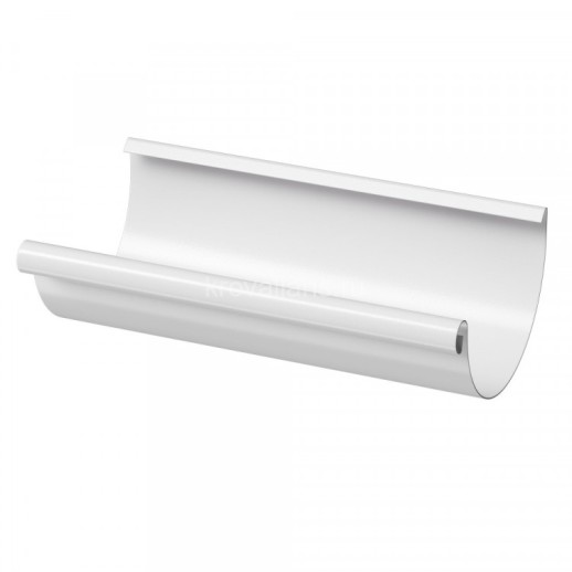 Docke STAL PREMIUM 125/90 мм Желоб водосточный 3 м Пломбир RAL9010 175шт/упак