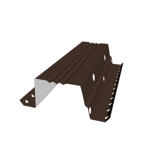 Вентилируемый прогон опорный фальц 35 0,45 PE RAL 8017 шоколад (0,5м)