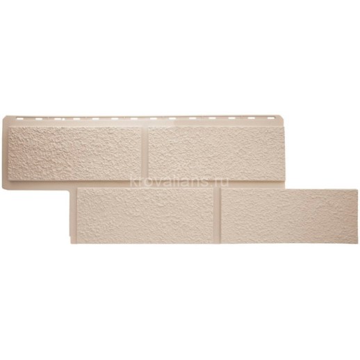 Панель Неаполь ЭКО КРЕМОВЫЙ (1,25м х 0,45 м х 0,017м) Альта Профиль 10шт/уп