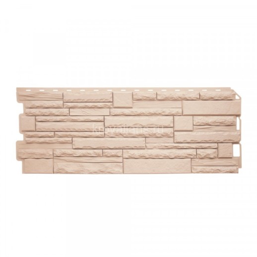 Панель Скалистый Камень ЭКО кремовый (1,16м х 0,45мм) Альта Профиль