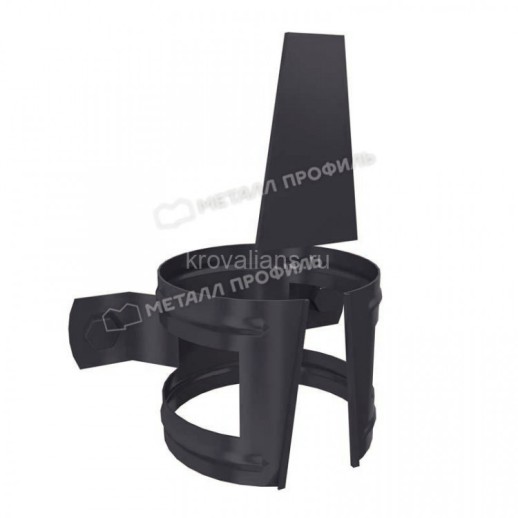 МП GS lite Держатель трубы, RAL 7024, графит D90 (на дерево)