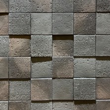 Фиброцементная панель 3D мозаика 290х590х23 мм (1м2=5,8шт.), цвет 45