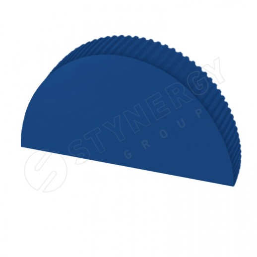 Заглушка к полукруглому коньку большому простая Stynergy (CORUNDUM50-RAL 5005-0.5)