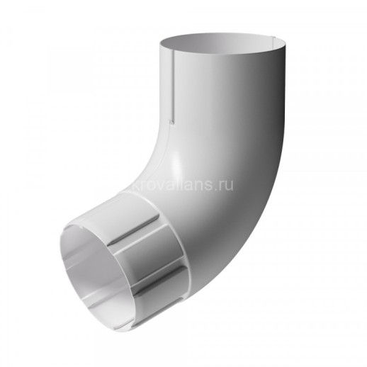 Docke STAL PREMIUM 125/90 мм Колено 72 гр Пломбир RAL9010 18шт/упак