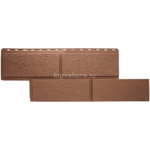 Панель Неаполь ЭКО ТЕРРАКОТОВЫЙ (1,25м х 0,45 м х 0,017м) Альта Профиль 10шт/уп
