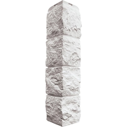 Угол наружный Туф ЭКО белый (0,58м х 0,15м) Альта Профиль 10шт/уп