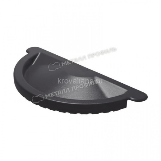 МП GS lite Заглушка желоба, RAL 7024, графит D125