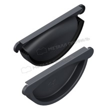 Заглушка желоба МЕТАЛЛ ПРОФИЛЬ GS lite D125 Ral 7024