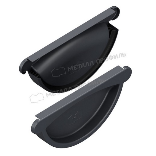 Заглушка желоба МЕТАЛЛ ПРОФИЛЬ GS lite D125 Ral 7024