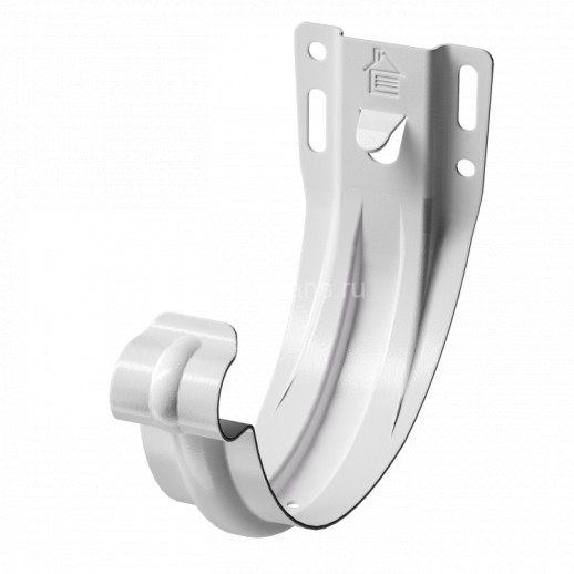 Docke STAL PREMIUM 125/90 мм Карнизный кронштейн Пломбир RAL9010 78шт/упак