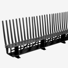 HomePro Аэроэлемент свеса с решеткой 1000 RAL9005 50шт/упак