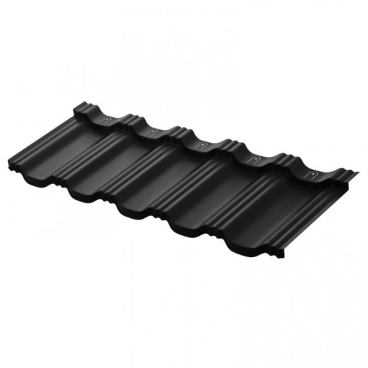 Модульная металлочерепица AquaSystem Гётеборг 1205х415 мм PE Rooftop Matt Zn180 0,5мм RAL 9005