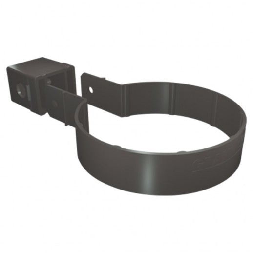 GL Standart 120/87 Хомут трубы Kliker ПВХ Grand Line Premium графит (инд. упак.) (RAL 7024)