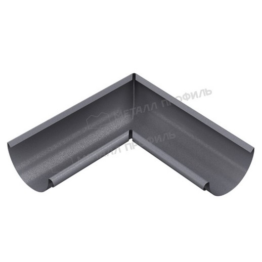 Угол желоба внутренний МЕТАЛЛ ПРОФИЛЬ Foramina Freeze 125/100 Grey