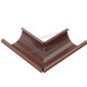 Угол желоба наружный МЕТАЛЛ ПРОФИЛЬ Foramina PUR 150/100 RAL 8017, коричневый