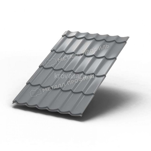 Металлочерепица МеталлПрофиль Ламонтерра-XL NormanMP (Полиэстер-01-7004-0.5) /1 кв.м./