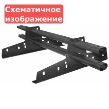 Универсальный кронштейн (опора) ЭКОНОМ овал, синий (RAL 5005)