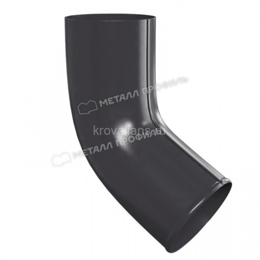 МП GS lite Колено сливное, RAL 7024, графит D90х60