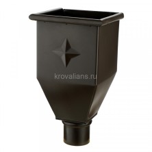 AS PU MATT 125/90 Воронка водосборная удлиненная, 1 шт/уп., RR-32 Matt