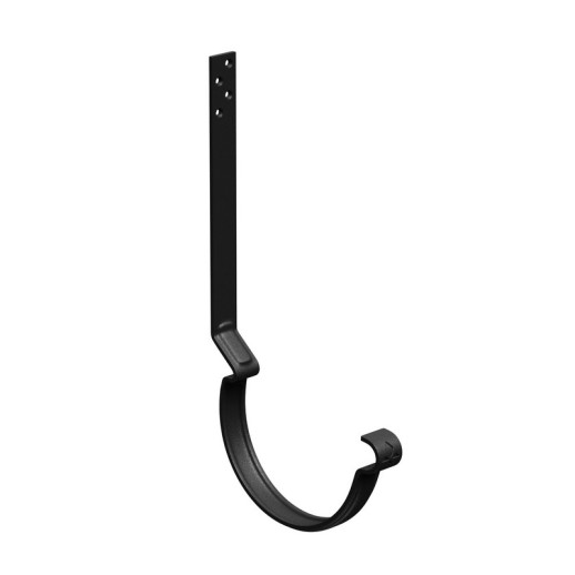 AS PUrus MATT 125/90 Крюк желоба удлиненный с компл. крепления (МУ), RAL 9005 24шт/уп.