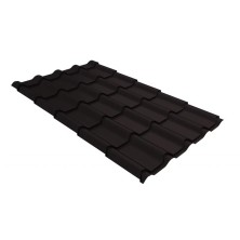 Металлочерепица камея Grand Line 0,5 PurPro Matt 275 RAL 9005 черный