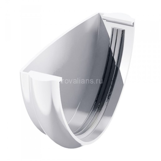 ТехноНИКОЛЬ 125/82 Заглушка желоба, белый