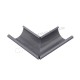Угол желоба наружный МЕТАЛЛ ПРОФИЛЬ Foramina Freeze 125/100 Grey