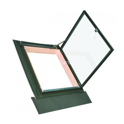 Факро WLI Окно-люк для выхода на крышу в комплекте с универсальным окладом  54*83