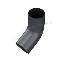 Колено трубы МЕТАЛЛ ПРОФИЛЬ GS lite D90х60 градусов Ral 7024